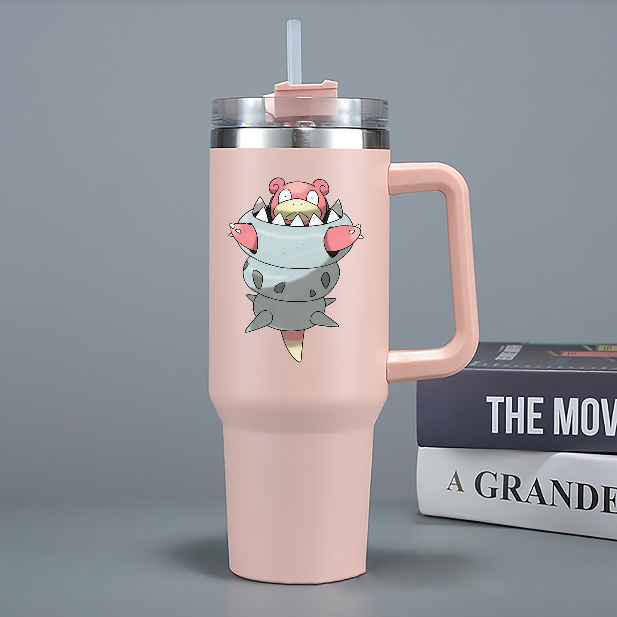 （画像用） ポケットモンスター Pokémon 1200mL車用タンブラー - クリスタルステッカー（プラスチックストロー付き）